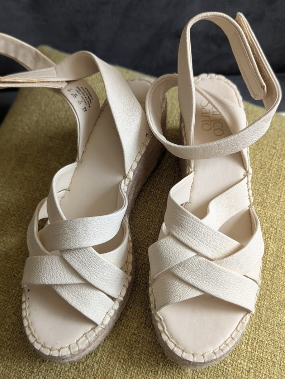Franco Sarto Cram Crisscross Wedge Sandals